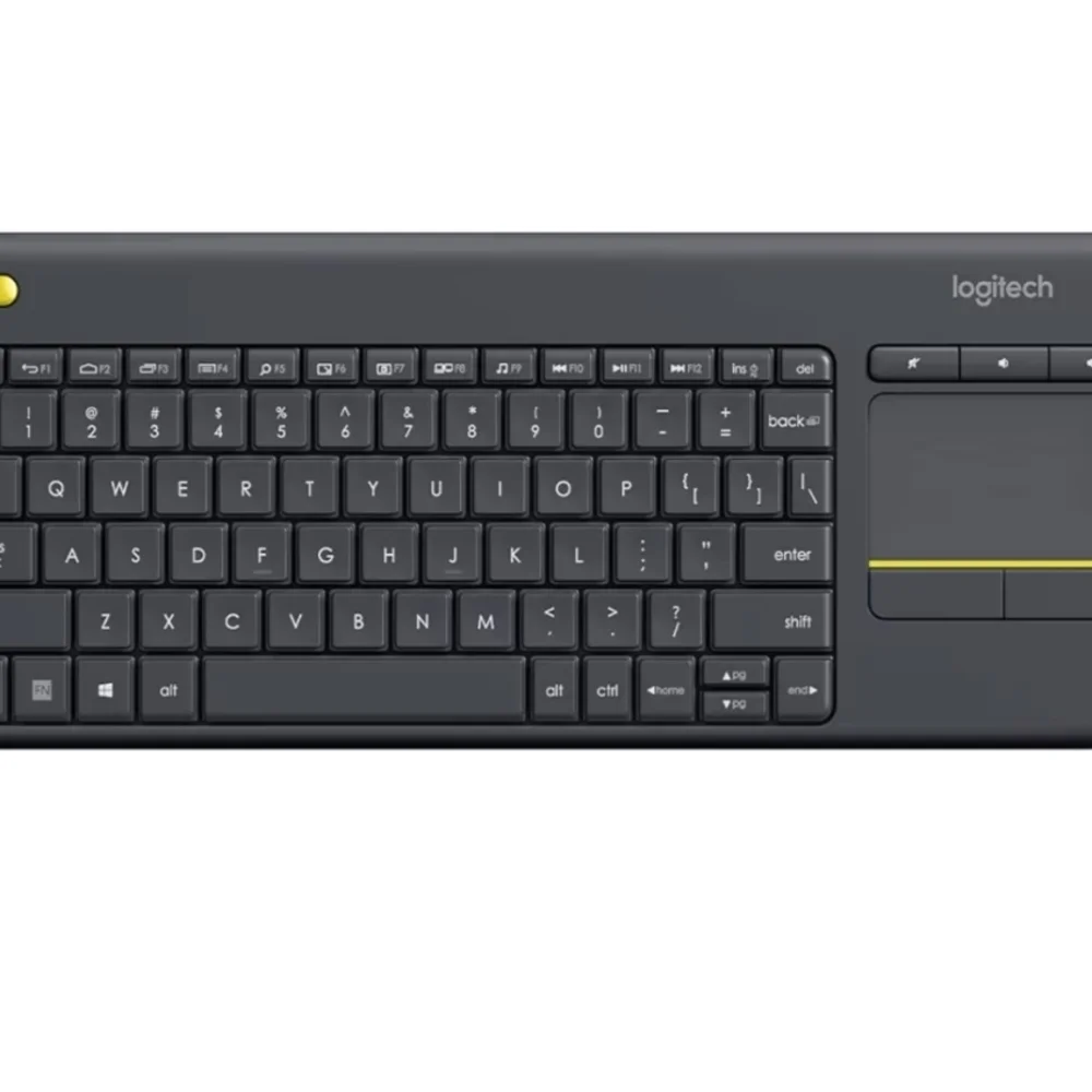 Logitech K400 Plus Wireless Keyboard for PC/TV & Laptop w/ Touch Pad & Receiver